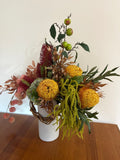 Golden Banksia and Bottlebrush Native Vase Arrangement