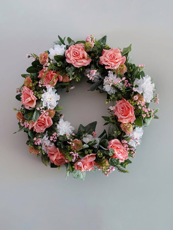 Apricot Petal Wreath