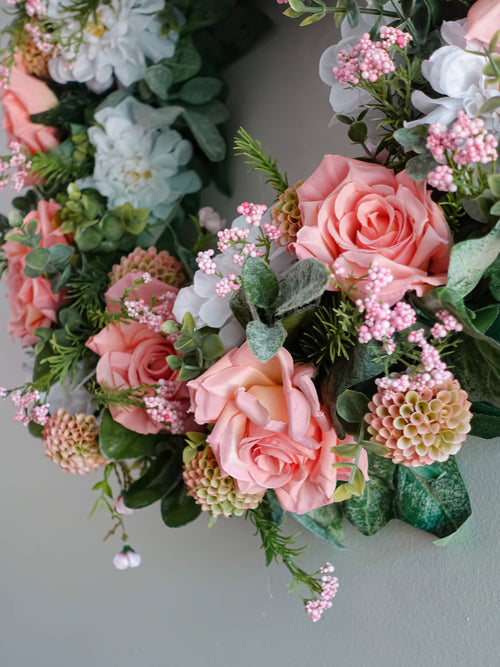 Apricot Petal Wreath