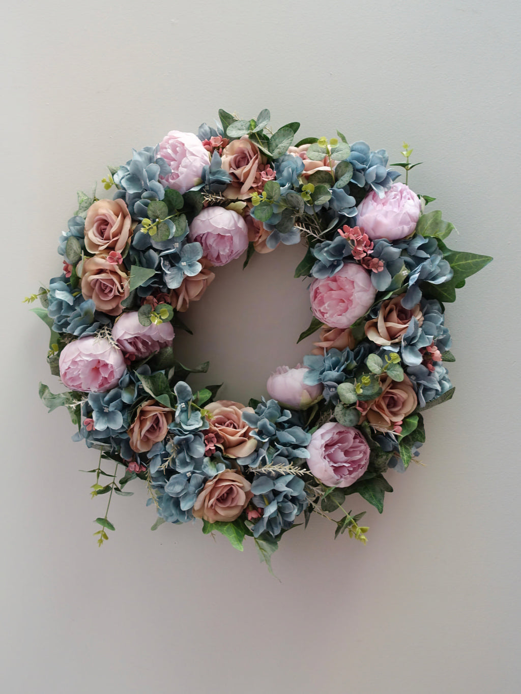 Blush & Blue Garden Wreath