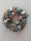 Blush & Blue Garden Wreath