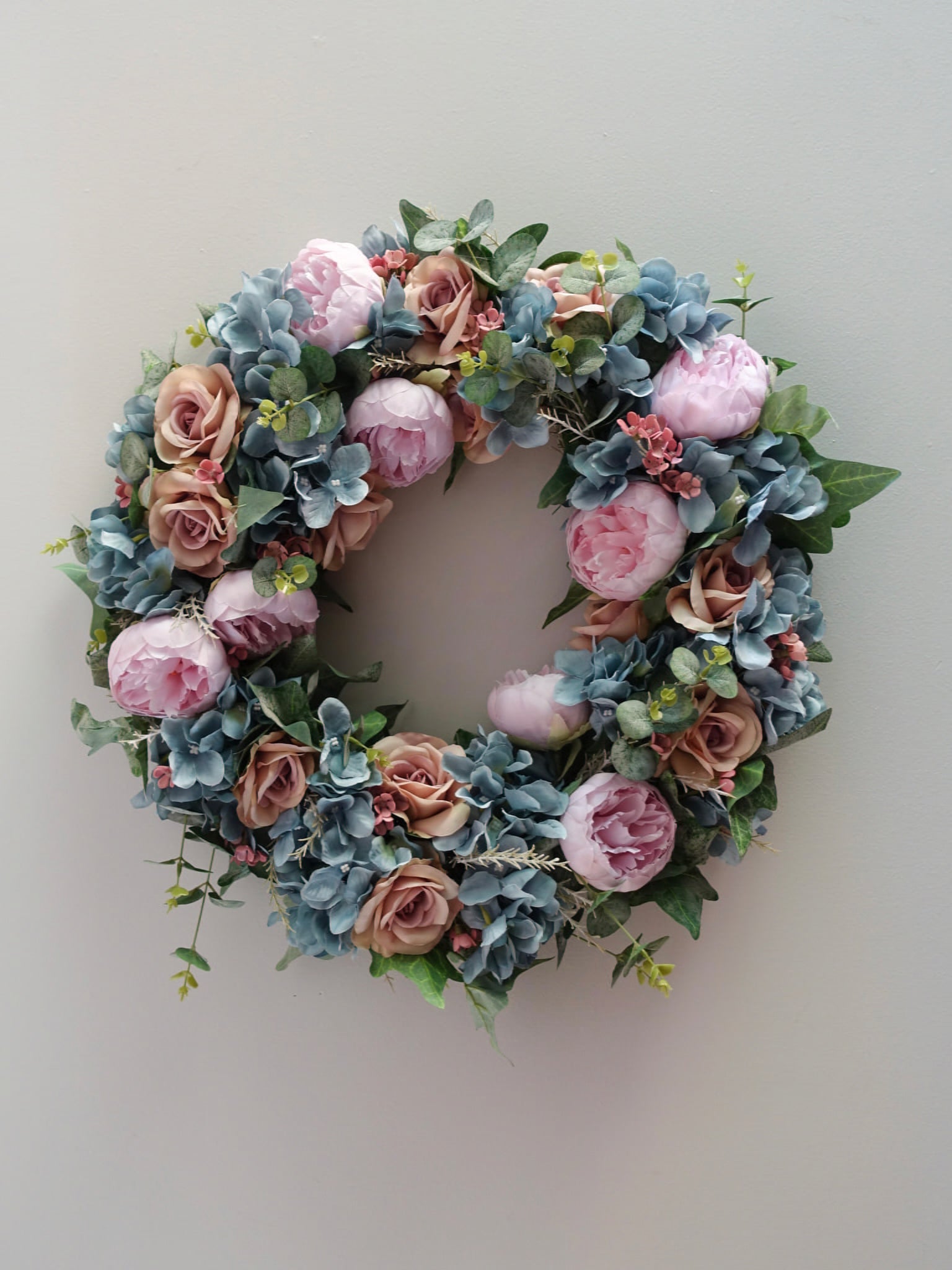 Blush & Blue Garden Wreath