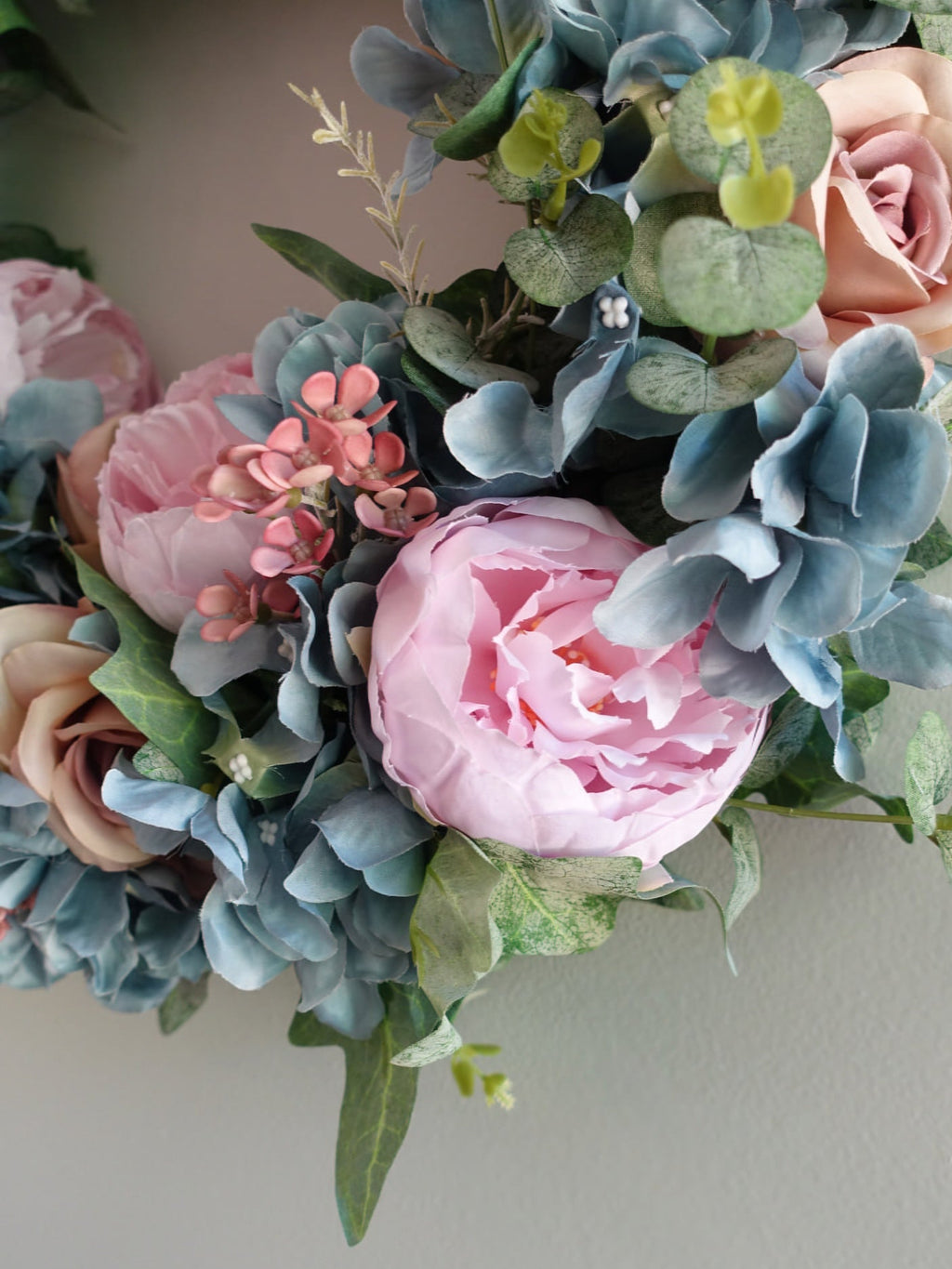 Blush & Blue Garden Wreath