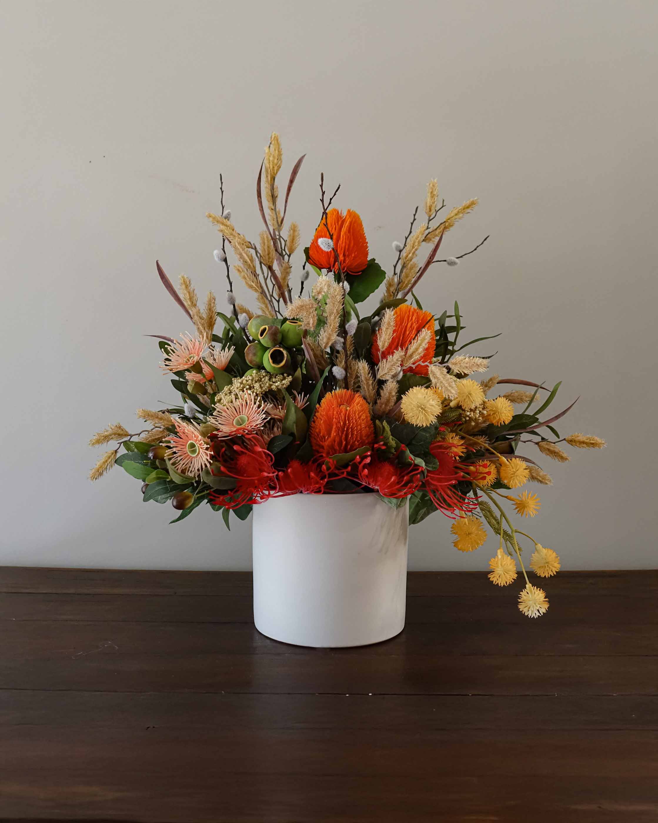 Orange Banksia Bouquet Arrangement