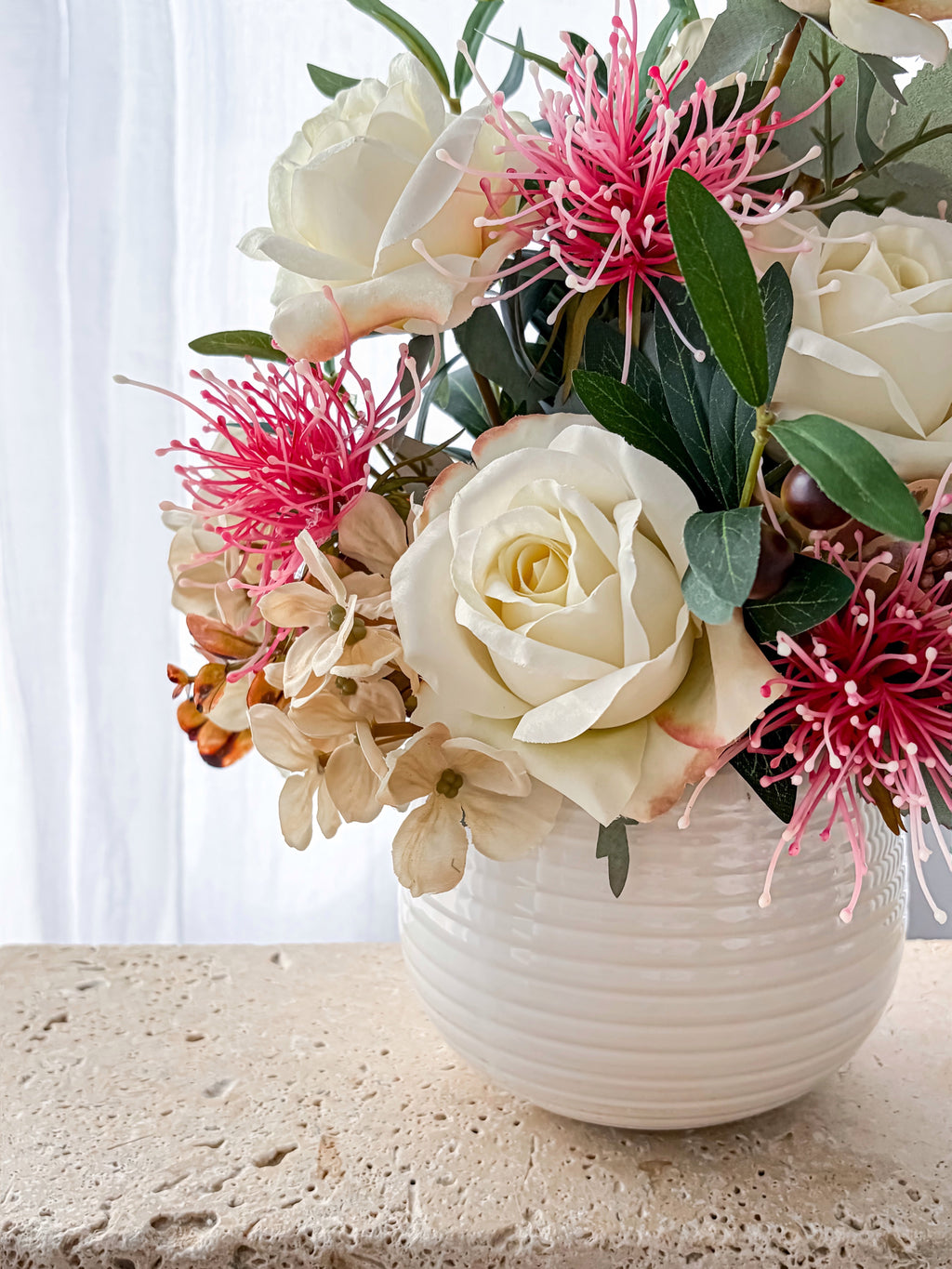 Grevillea & Rose Serenade Arrangement