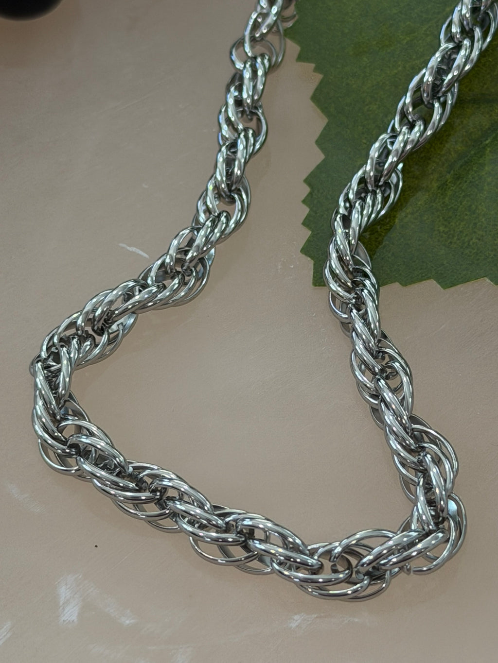 Heavy Chain Link Necklace - Stainless Steel