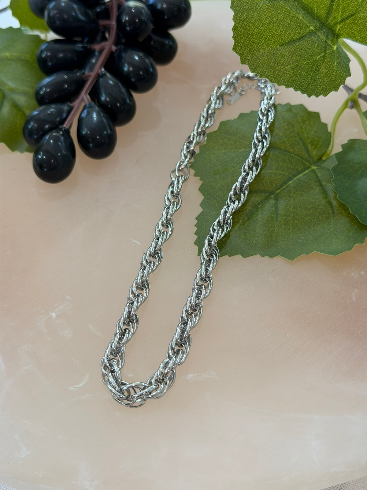 Heavy Chain Link Necklace - Stainless Steel