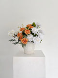 Burnt Orange Rose & Dahlia Arrangement
