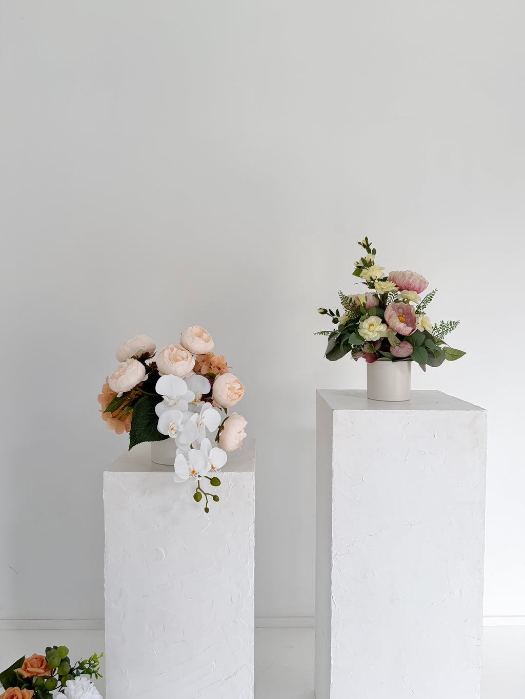 Peach Peony & Hydrangea Arrangement