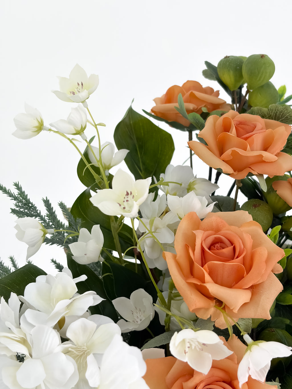 Burnt Orange Rose & Dahlia Arrangement