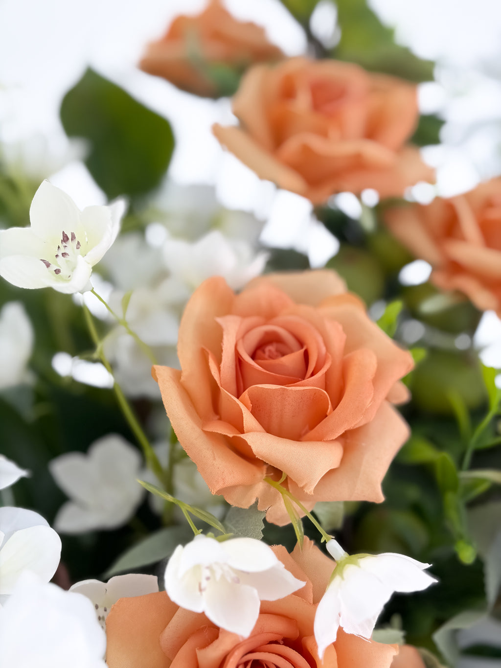 Burnt Orange Rose & Dahlia Arrangement