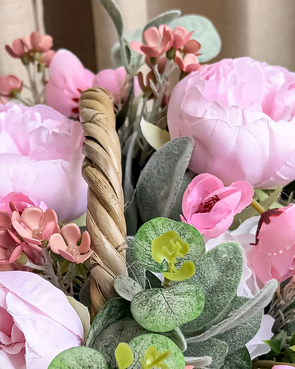 Spring Blush Basket Arrangement
