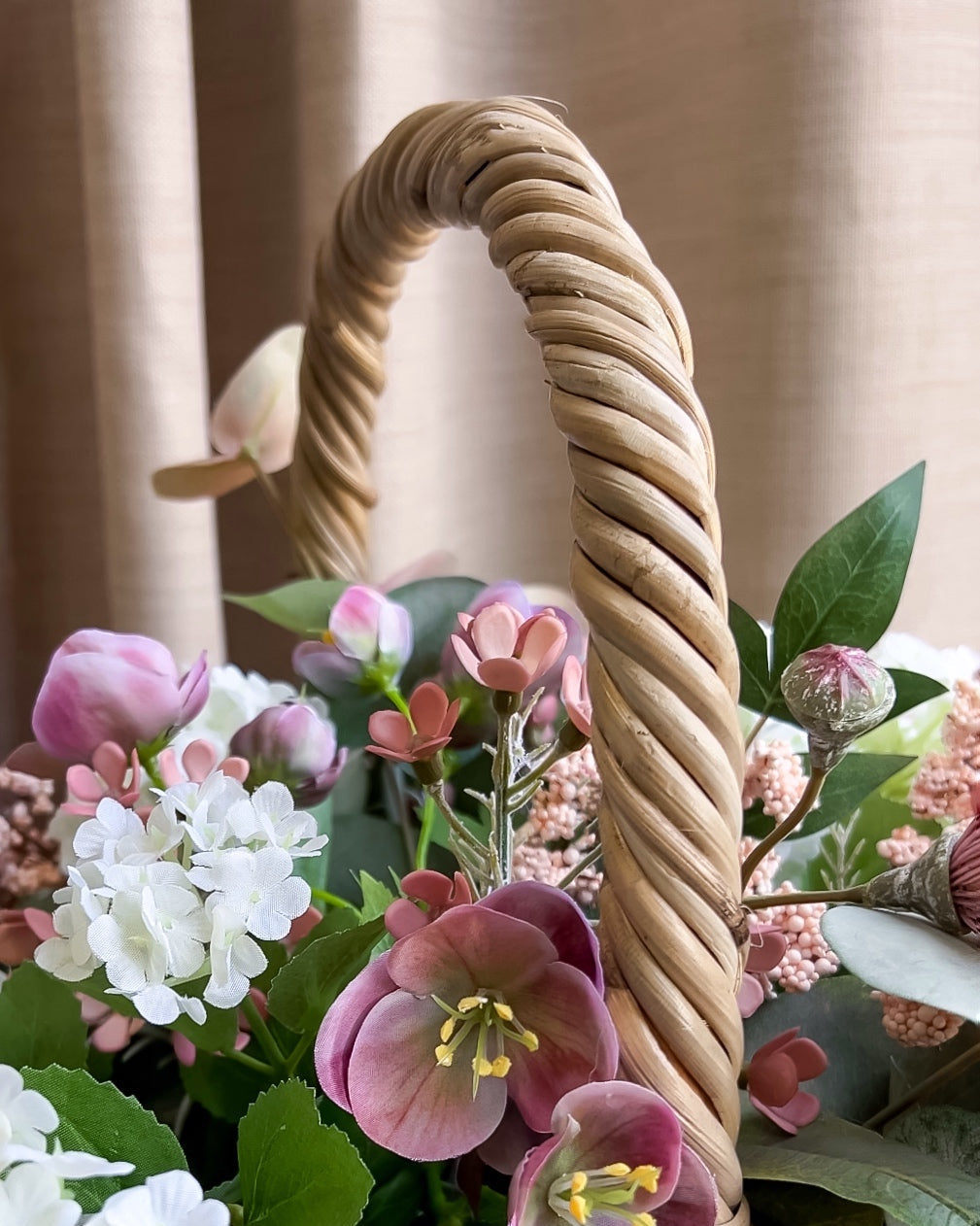 Snowy Meadow Basket Arrangements