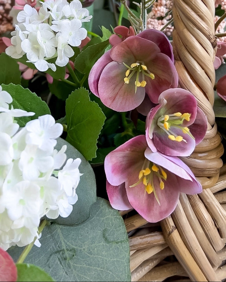 Snowy Meadow Basket Arrangements