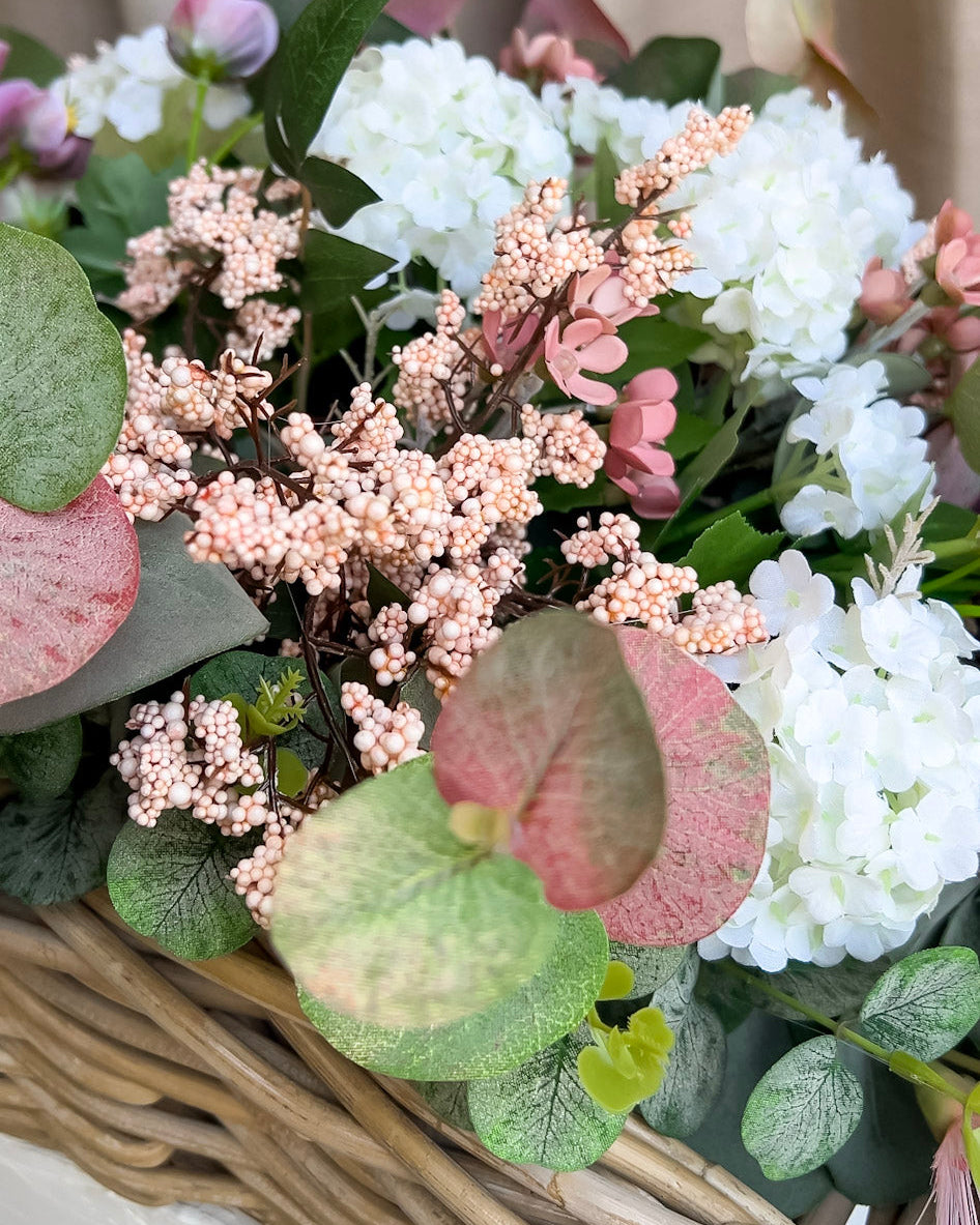 Snowy Meadow Basket Arrangements