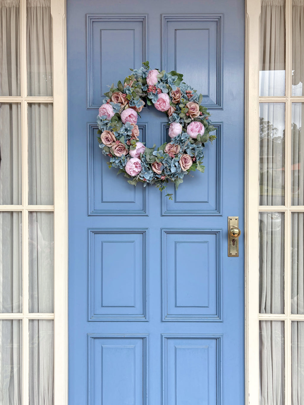 Blush & Blue Garden Wreath