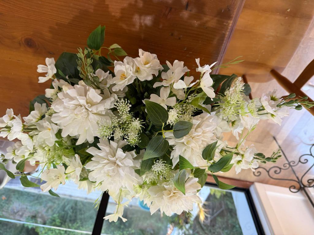 Ivory Blossom Garden Arrangement