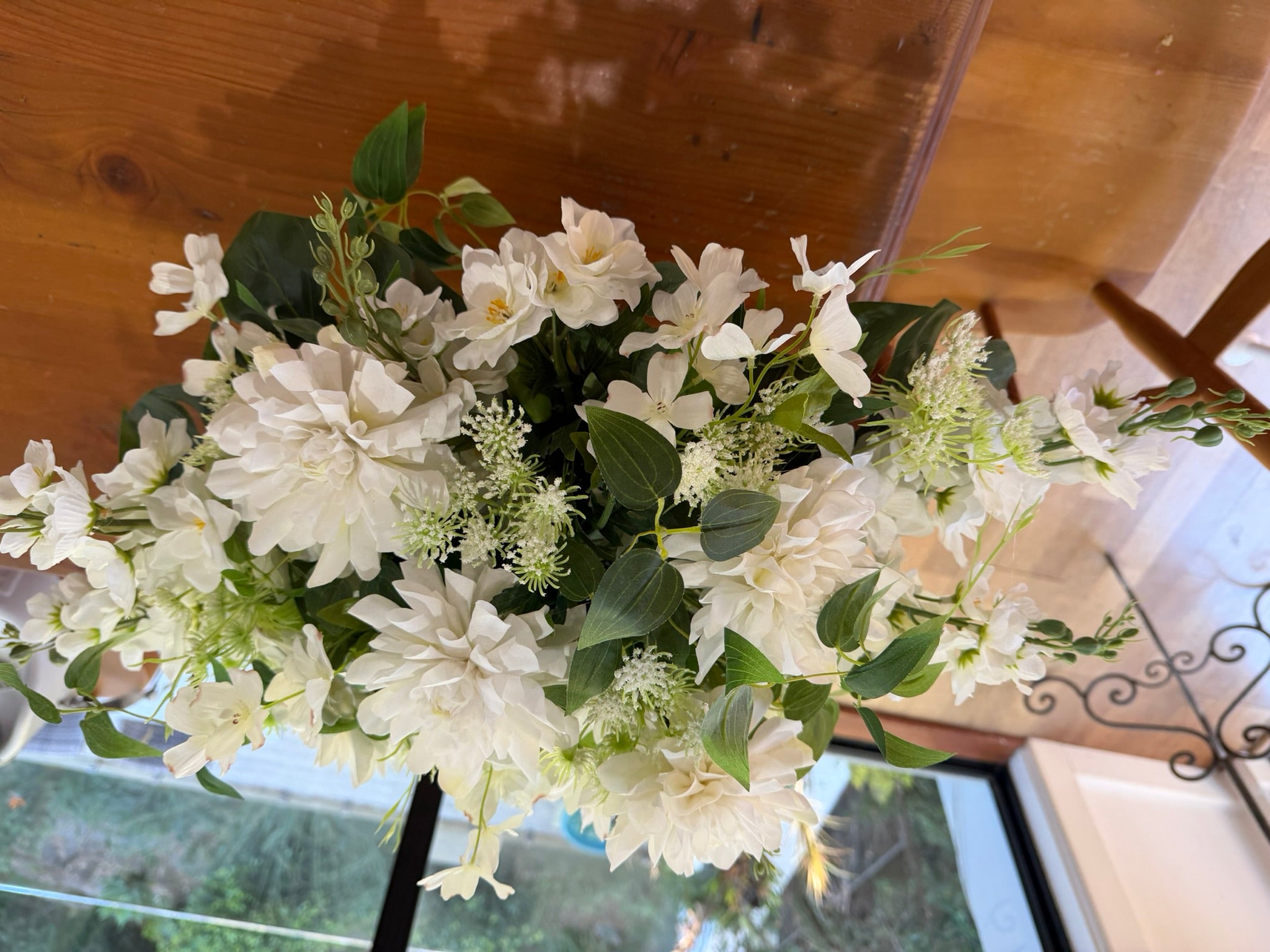 Ivory Blossom Garden Arrangement