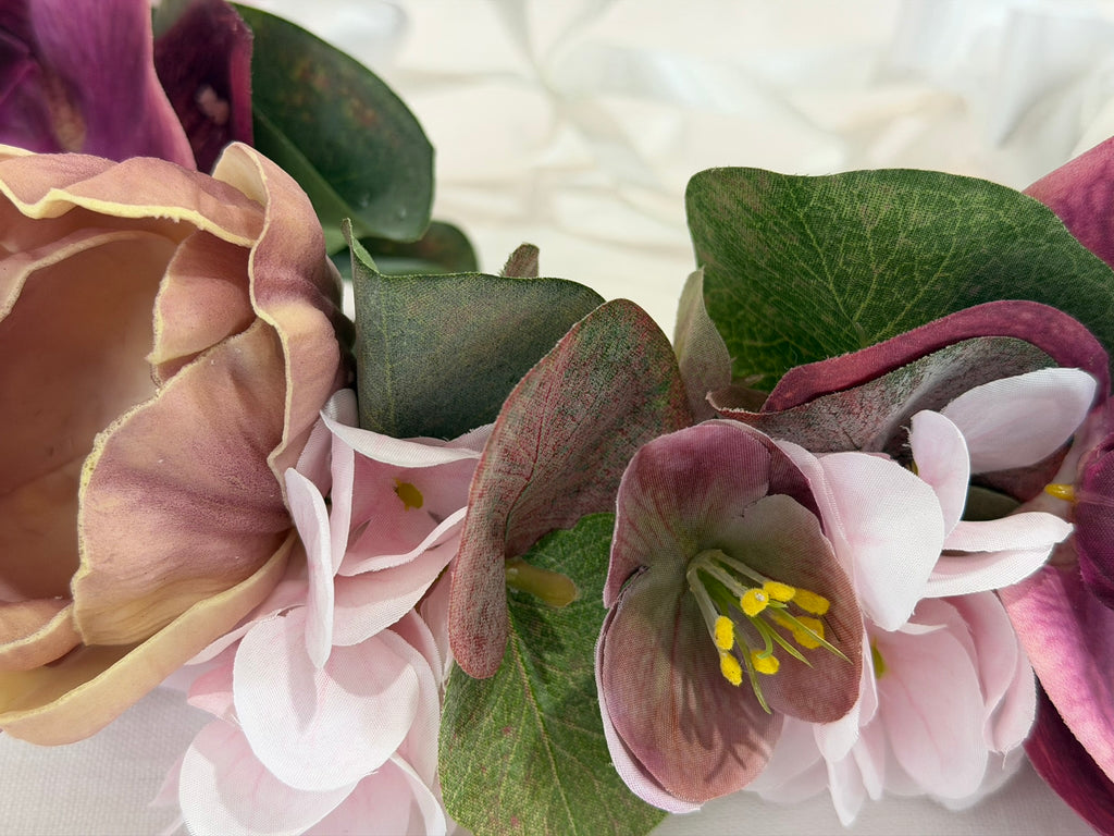 Blush Orchid & Tulip Floral Garland