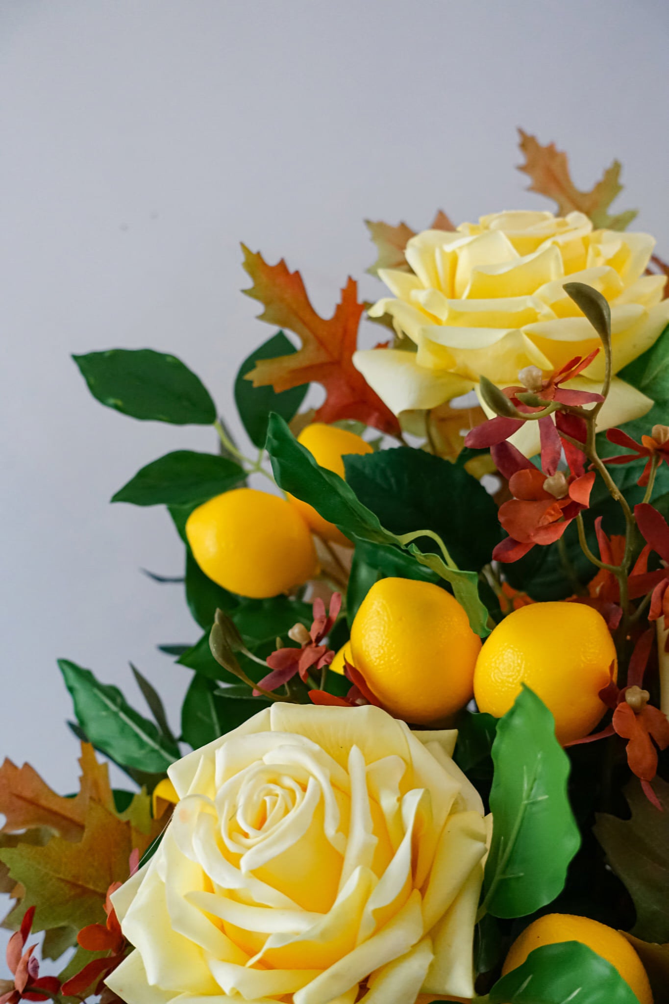 Lemon Rose Garden Arrangement