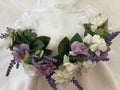 Mauve Rose, Ivory Blossom & Lavender Flower Garland – Pink Hydrangea, Dusty Pink Dahlias & Peach Ranunculus Flower Garland – Perfect for Pets & Humans