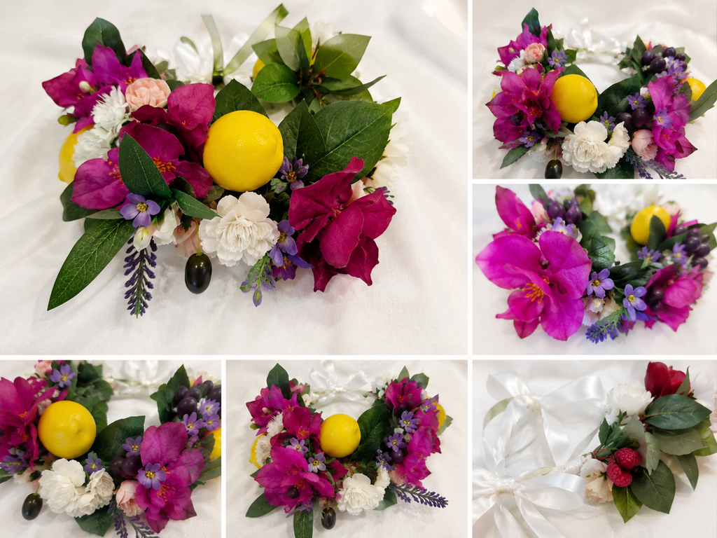 Mediterranean Summer Crown & Garland