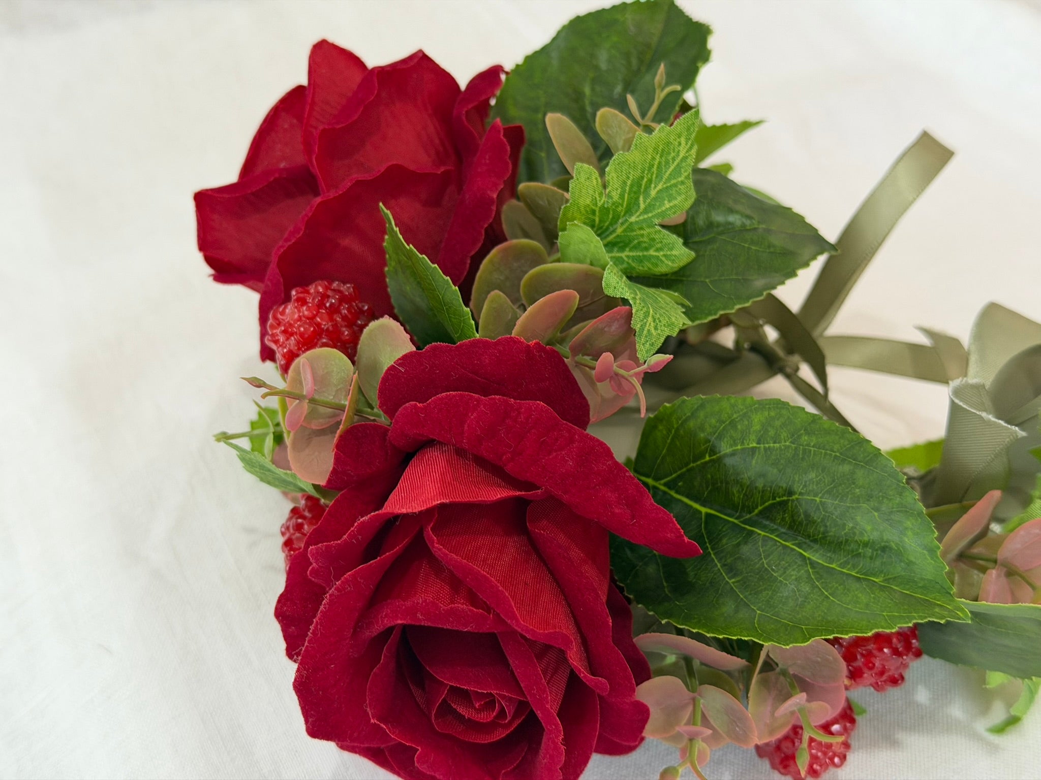 Red Rose & Wild Raspberry Crown & Garland