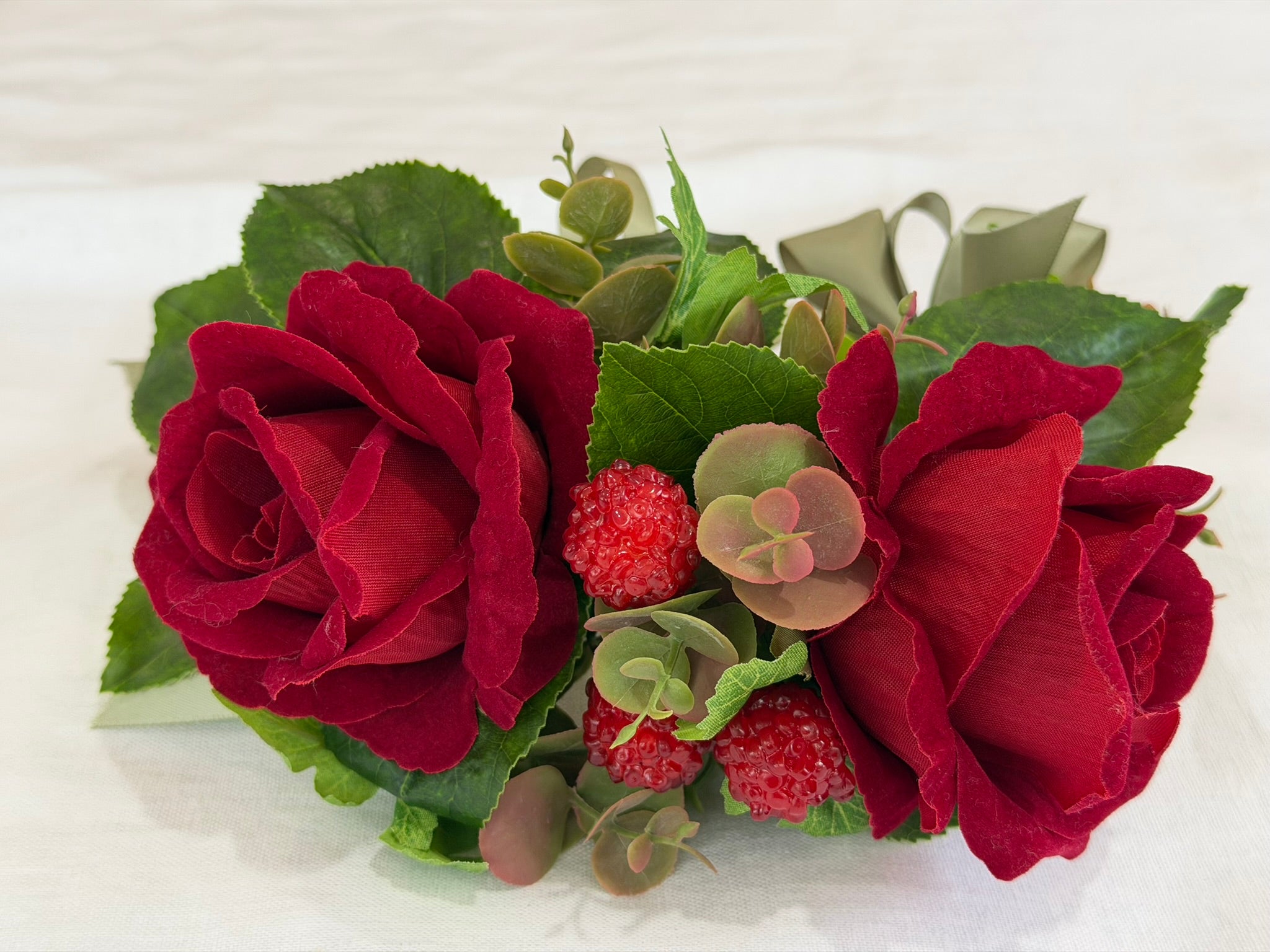 Red Rose & Wild Raspberry Crown & Garland