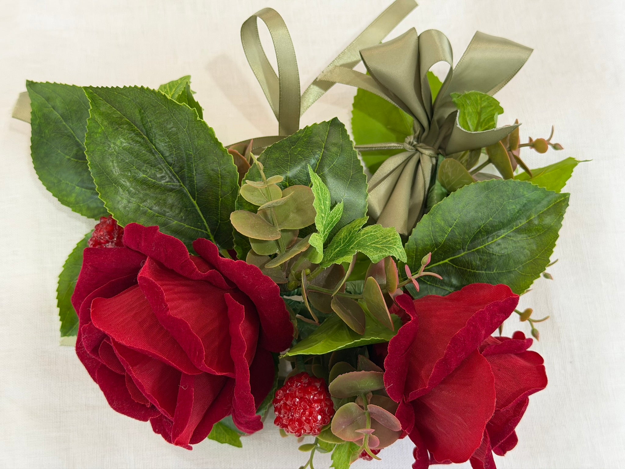 Red Rose & Wild Raspberry Crown & Garland