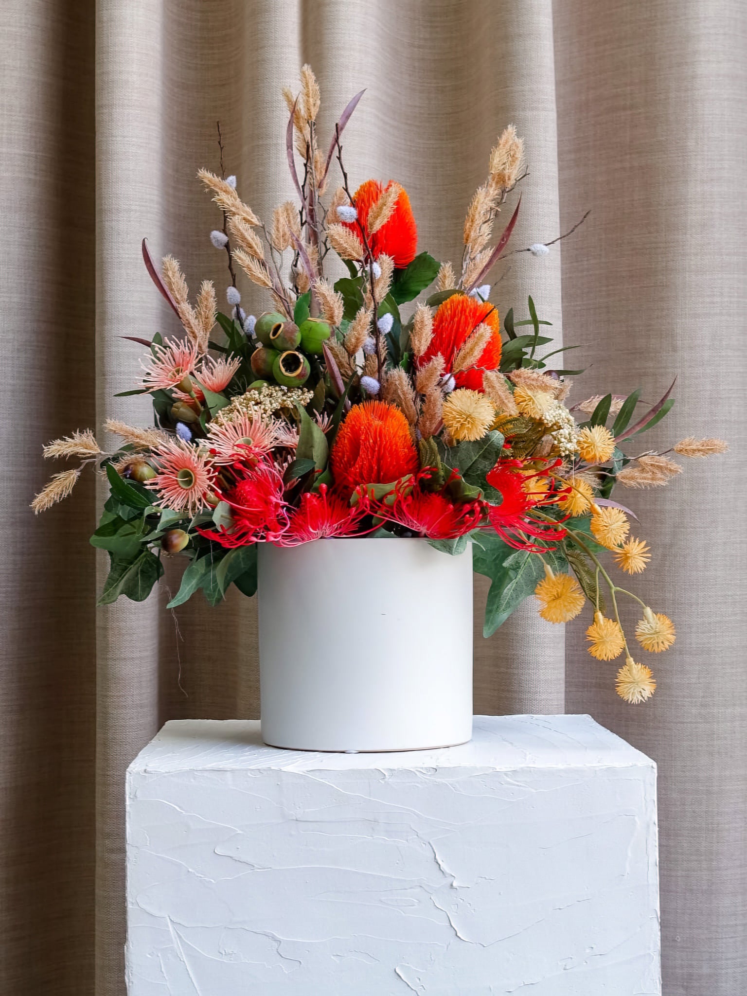 Orange Banksia Bouquet Arrangement