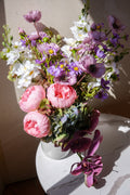 Orchid Cascade & Peony Garden Arrangement