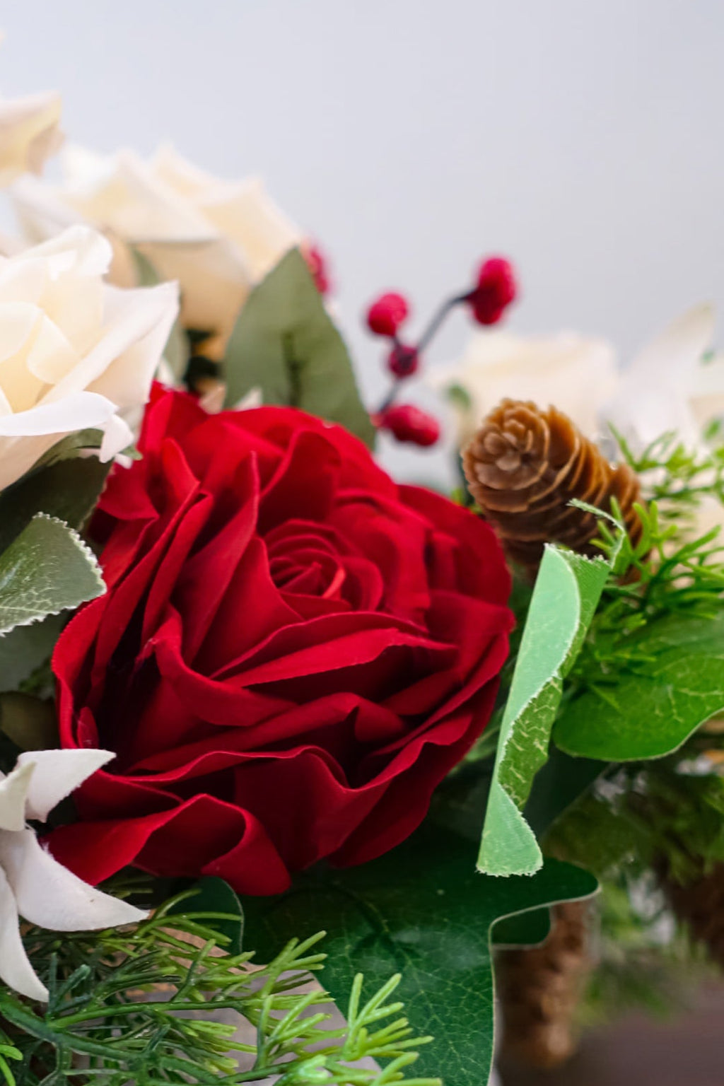 Rose & Winter Berry Arrangement