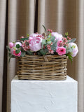 Spring Blush Basket Arrangement